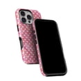 thumbnail image 5 of DesignSkinz Scratch-Resistant Hard Slim Case Compatible with iPhone 16 (Compatible with MagSafe) - White Polka Dots over Pink Watercolor, 5 of 9