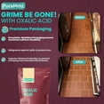 thumbnail image 4 of Oxalic Acid (10 lbs) 99.6% Pure - Multipurpose Cleaner and Stain Remover for Wood, Metal & Stone - Rust Removal - Wood Restorer - Deck Cleaner.  Durable Resealable Packaging, 4 of 7