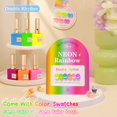 thumbnail image 2 of Set de esmaltes de uñas en gel Double Rhythm Cat Eye, 15 ml x 6, color neón, 2 of 9