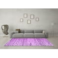 thumbnail image 3 of Ahgly Company Indoor Rectangle Solid Purple Modern Area Rugs, 8' x 10', 3 of 4