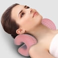 thumbnail image 3 of Camilla de cuello, tracción cervical para aliviar el dolor de cuello, dispositivo de tracción de cuello cervical, almohadas para aliviar el dolor de cabeza, tensión muscular, alineación de la columna vertebral, almohada quiropráctica, camilla de cuello Vhermosa 222724-2, 3 of 8