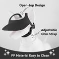 thumbnail image 2 of HeeHom Dog Sun Hat for Small Dogs 16.5-27.5lbs - Adjustable Summer Cap with Ear Holes, Beach & Walking Visor for French Bulldog/Corgi/Puppy UV Protection, 2 of 7
