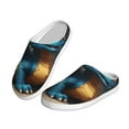 thumbnail image 2 of Lsque Adorable Blue Baby Dragon Pattern Womens Comfort Cotton on Scuff With Memory Foam and Anti-skid Sole Slipper-37/38, 2 of 7