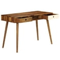 thumbnail image 3 of vidaXL Writing Desk 110x55x76 cm Solid Acacia Wood, 3 of 5