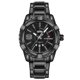 thumbnail image 1 of NAVIFORCE Reloj de cuarzo con calendario y correa de acero resistente al agua para hombre (caja negra negra), 1 of 2
