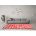 thumbnail image 3 of Ahgly Company Machine Washable Indoor Rectangle Abstract Red Contemporary Area Rugs, 2' x 3', 3 of 4