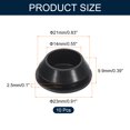 thumbnail image 2 of 10pcs Hole Plug 13/16 Inch (21mm) Button Plugs Fit for 18mm Hole, Snap in Locking Hole Tube Plug Gel, Black, 2 of 6