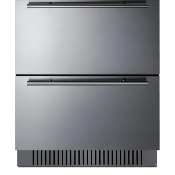 Summit 27-Inch 4.83 Cu. Ft. 2-Drawer All-Refrigerator, ADA Compliant - Custom Panel - SPR275OS2DADA