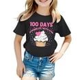 thumbnail image 3 of WOYY Toddler Girls 100 Days Of School T-Shirt Short Sleeve Crew Neck T Shirt, Sizes 3-4T, 3 of 3