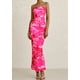 thumbnail image 4 of Vestido largo PRETTYGARDEN para mujer, ajustado sin tirantes, rosa, XXL, 4 of 9