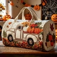 thumbnail image 6 of Hippie Journey Van Quilted Duffel Bag, Boho Bag Vintage Floral Hippie Van Travel Duffle Bag, Boho Travel Weekender Bags, 6 of 7