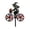 B, variant on Yardvibe Bike Spinner Black Cat, 11.81" Metal Weather-Resistant Outdoor Decor, Durable & Lightweight for Patios, Yards, and Gardens, Eye-Catching Wind Spinner with Rotating Wheels (C)