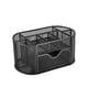thumbnail image 1 of Black Multifunctional Mesh Desk Manager with 8 Compartments and 1 Drawer for Office, Home, School, Classroom, 1 of 5