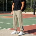 thumbnail image 2 of LIaqionyy Joggers Pants for Mens Elastic Waist Lightweight Hiking Pants Streetwear Workout Trousers with Pockets, 2 of 8