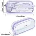 thumbnail image 3 of PEACNNG Pencil Case Pen Bag Clear Case Marker Pouch Multifunction Organizer Box Transparent case Makeup Bag, 3 of 5