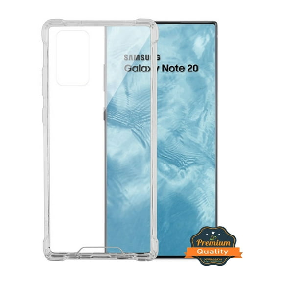 Samsung Galaxy Note 20 /6.7" Phone Case Premium Shockproof Hybrid Hard Bumper Frame Gummy Rubber Silicone TPU Shock Absorption Slim Highly Transparent [Crystal Clear] Cover for Samsung Galaxy NOTE 20