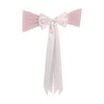thumbnail image 2 of Pink Christmas Bow Chair Tie, Stretch Holiday Chair Tie for Party Dining Room Banquet Seat, Festive Home Decor, Elastic No Sew Removable Event Styling Accessory, 2 of 6
