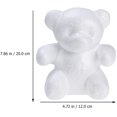 thumbnail image 3 of 2pcs Foam Bear Shapes Craft Bears Foam Modeling for Wedding Flower Arranging Gift, 3 of 8