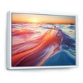 thumbnail image 2 of Designart "Coastal modern Waterscapes II" Landscapes Floater Framed Wall Art Print, 2 of 7