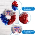 thumbnail image 4 of 4Th Of July Garlands For Decoration Americans Independence Day Commemorative Wreath For Front Door Decoration Patriotic Themed Wreath Farmhouses Style Decoration Red White Blue Spring Door Wreath, 4 of 8