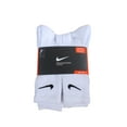thumbnail image 3 of Unisex Performance Cushion Crew Socks with Band (6 Pairs), White/Black, X-Large, 3 of 3