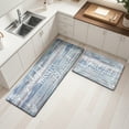 thumbnail image 3 of MeyJey Farmhouse Kitchen Rug Set of 2, Non-Slip Anti-Fatigue Waterproof Cushioned Mat for Kitchen, Dining & Laundry Room, 18"x30"+18"x48" Blue, 3 of 13