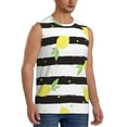 thumbnail image 2 of KLL Lemon Print Workout Tank Tops Gym Sleeveless Fitness Muscle Tee-Medium, 2 of 7