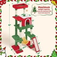thumbnail image 3 of Yaheetech 62.6 Inch Multi-Level Cat Tree with Condo, Hammock & Scratching Posts, Red/Green, 3 of 7