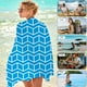 thumbnail image 4 of Toalla de Playa Extragrande a Rayas, Ideal para Adultos, Unisex, para Nadar y Viajar | Multicolor, Poliéster, 160 X 80 Cm | Perfecta para Acampar, Spa o Como Regalo de Vacaciones, 4 of 6