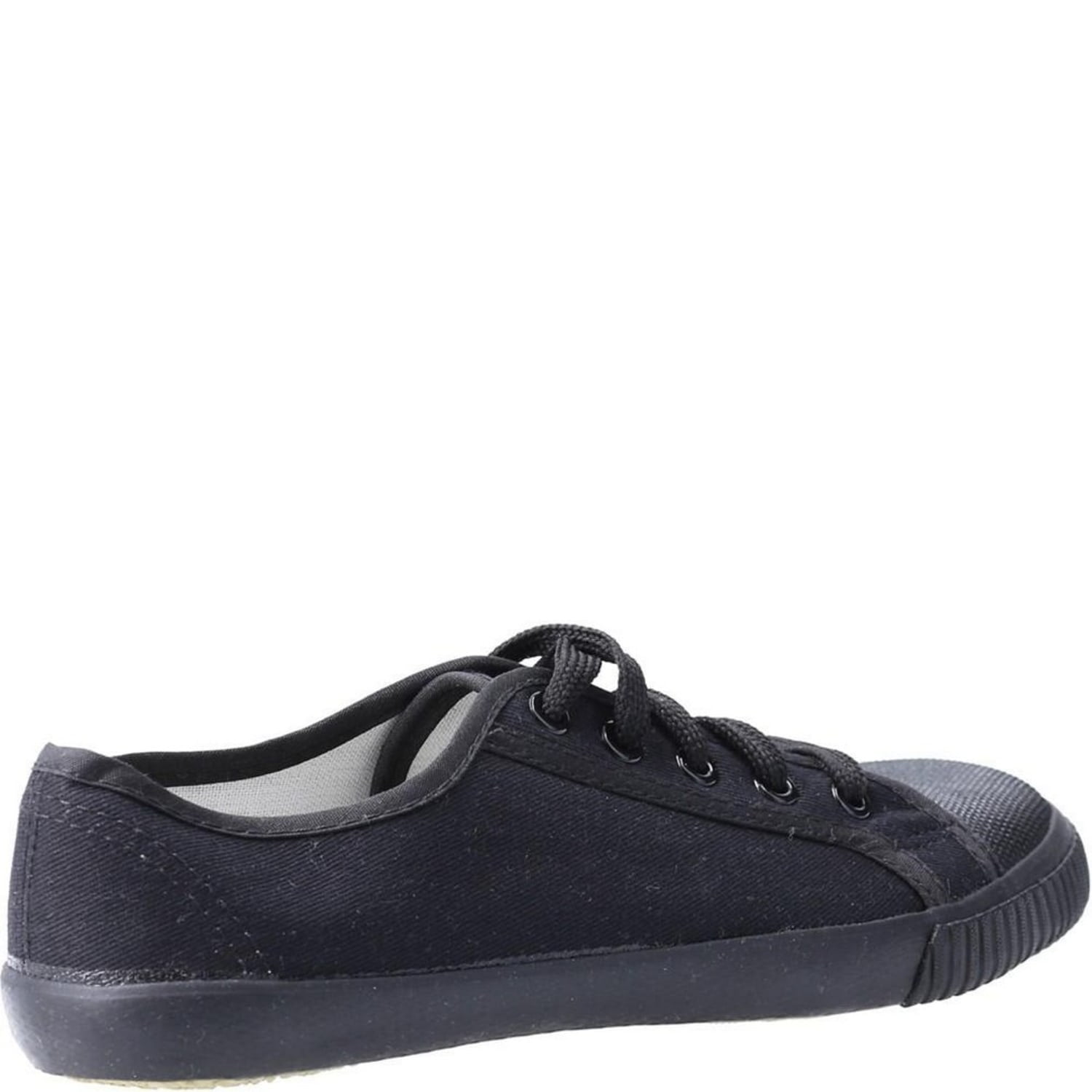 Girls black plimsols best sale