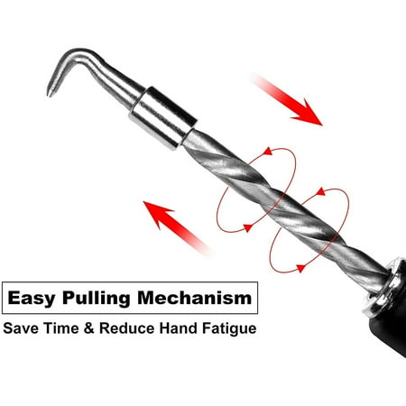 

4 Pcs Automatic Rebar Tie Wire Twister Concrete Rebar Wire Twister Tool Pull Tie Wire Twister (Curved +Straight Hook)