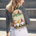 thumbnail image 5 of Vsdgher Christmas Card With Gnomes Print Canvas Backpack Travel Rucksack Unisex Knapsack 15.7/17.7Inch Laptop Backpack for Work,College-Small, 5 of 5