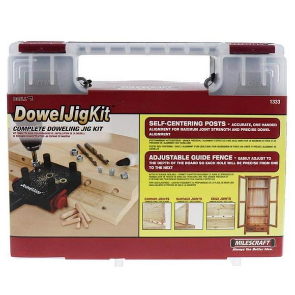 Milescraft 2020643 Doweling Jig Kit, 74 Piece