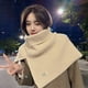thumbnail image 3 of Chal de cuello alto dividido de moda para mujer, bufanda de punto versátil de otoño e invierno, bufanda de lana cálida a prueba de frío, 3 of 6