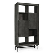 Camilo 72" High 2 Door Accent Cabinet, Black