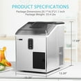 VIVOHOME Portable 2 in 1 Countertop Ice Maker & Ice Shaver Machine