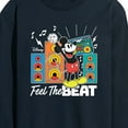 thumbnail image 3 of Disney - Mickey Feel The Beat - Men's Long Sleeve Graphic T-Shirt, 3 of 5