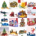 thumbnail image 2 of Tarjetas de Papá Noel Pop UP 3D originales, tarjetas de felicitación de Navidad, invitaciones de fiesta, regalos, tarjeta de regalo de Año Nuevo, tarjeta postal de aniversario, 2 of 5