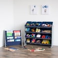 thumbnail image 2 of Humble Crew Kids Book Rack Storage Bookshelf, 4 Tiers, Grey/Navy, 2 of 9
