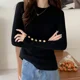 thumbnail image 2 of Blusa Suéter Para Mujer Cuello Alto Casual De Manga Largas, 2 of 8