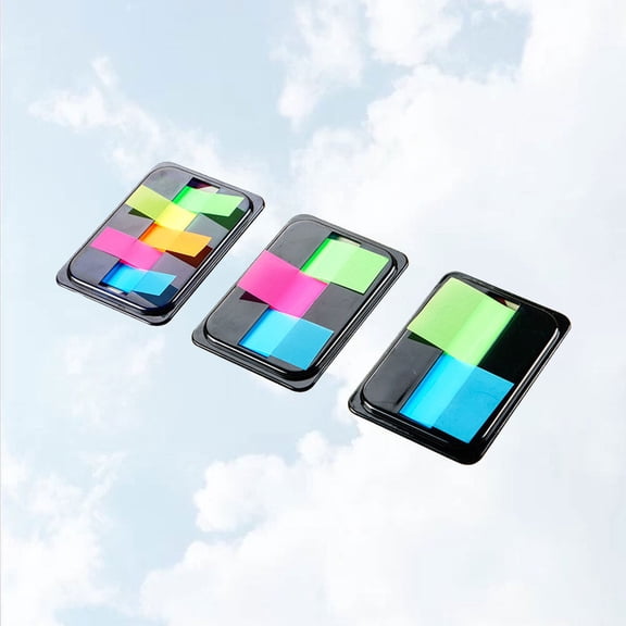 MLINS 3 Packs Creative Page Markers Colored Tabs Flags Sticky Memo Notes Writable Filing Tabs Flags for Pages or Markers
