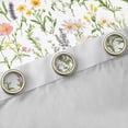 thumbnail image 4 of Homewish Rustic Floral Kids Black Out Curtains, Spring Green Flower Curtains Pack of 2 (42x63 Each), Leaf Plant Botanical Bedroom Curtains, Blackout Curtains Bedroom Decor, 4 of 6