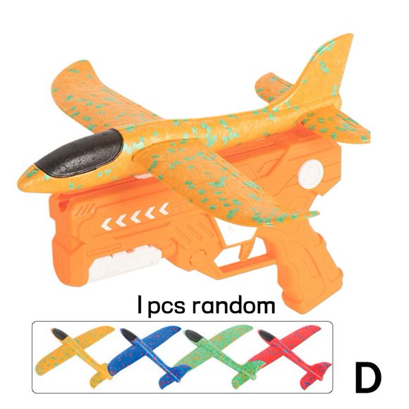 MUMQAQ Hand Launcher Foam Glider Airplane Toy ,Safe Lightweight Plane with Random Colors ,Fun Outdoor Throwing Game for Kids and Parents
