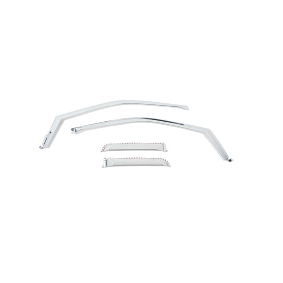 Putco 17-20 Ford SuperDuty - SuperCab (Set of 4) Element Chrome Window Visors - 480067 Fits select: 2019 FORD F150 SUPERCREW, 2016-2018 FORD F150