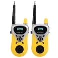 thumbnail image 1 of 2 walkie-talkies bidireccionales de largo alcance para niños, juguetes de simulación para niños, regalo (amarillo), 1 of 14
