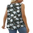 thumbnail image 3 of CHUANK Camisoles pour Femmes à Encolure Carrée Plissée Sans Manches Hauts d'Été Ourlet Arrondi Chandails Fluides, 3 of 7