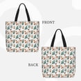 thumbnail image 3 of Hirioo Winter Woodland Friends for Tote Bag for Women, Quilted Shoulder Bag with Zipper, Large Capacity Handbags for Casual, Travel, Work, 3 of 9