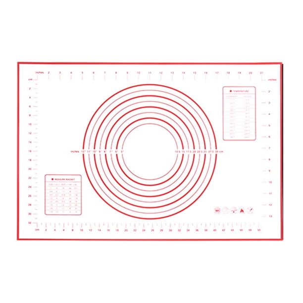 Alfombrilla de silicona para hornear Alfombrilla para barbacoa con diseño de escala transparente Lav Abanopi Rojo/tipo 4