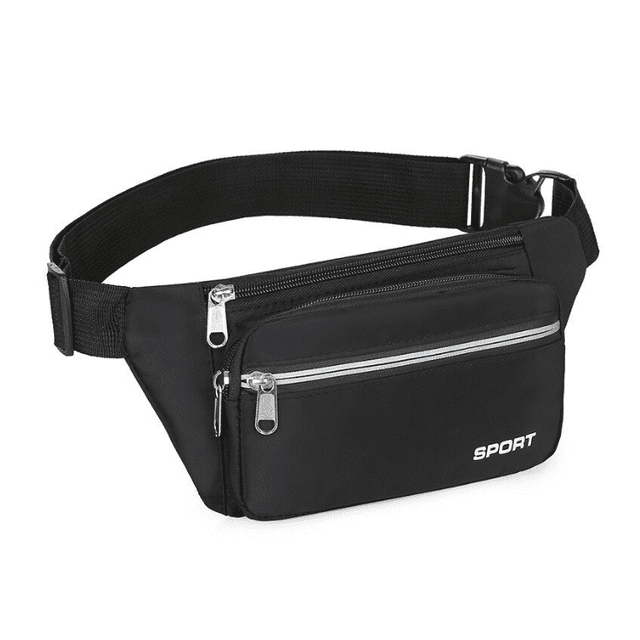 Bolso Cruzado para Hombre, Bolso de Cintura, Bolso Deportivo y de Ocio de Gran Capacidad, Mochila Pequeña, Impermeable y Resistente Al Desgaste, Seguro y Reflectante