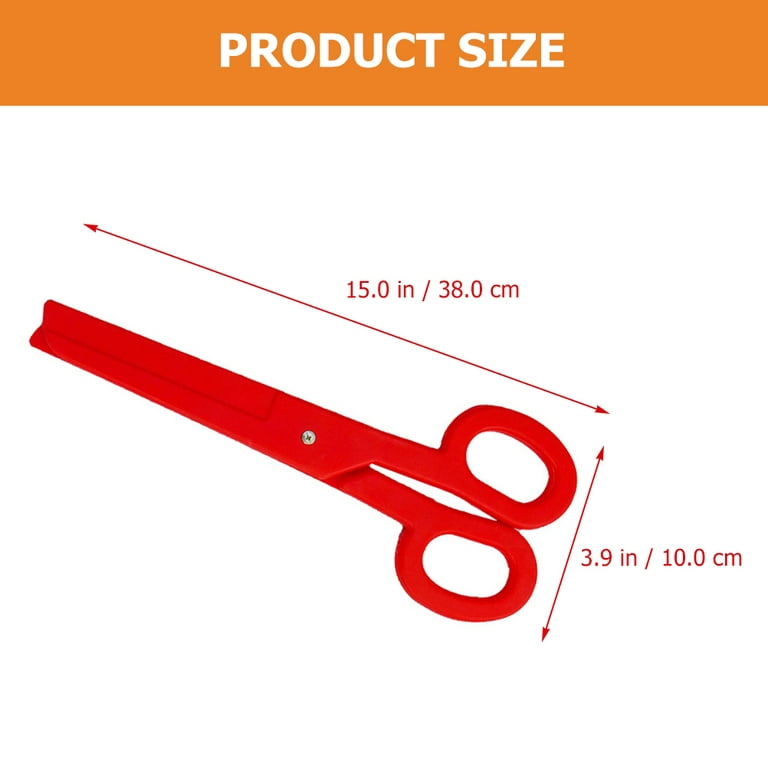 Giant Scissors Prop 15.5 Inches (Blue, Red or Yellow Assorted) (No Blade-1  Pair)